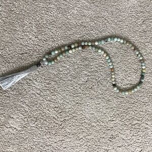 Amazonite Mala Natural Stone Necklace